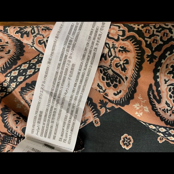 Abercrombie & Fitch Black and Orange Long Sleeve Dress - Picture 8 of 8